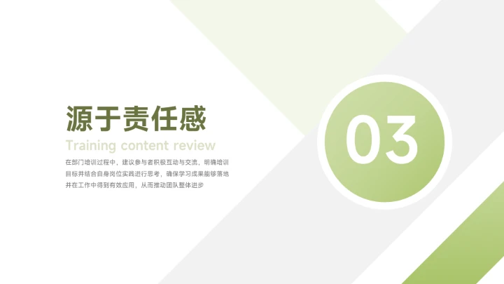 绿色创意企业内部培训PPT模板