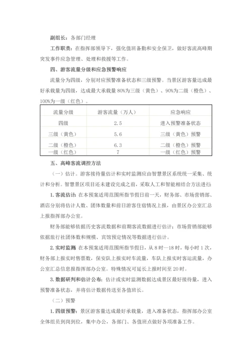 景区旅游高峰期客流控制和应急管理专业方案.docx