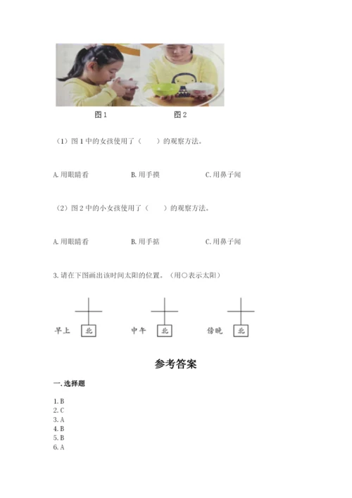 教科版科学二年级上册《期末测试卷》完整参考答案.docx