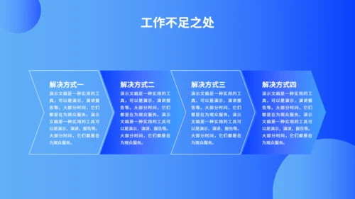 蓝色商务风工作总结汇报通用PPT模板