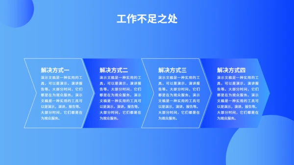 蓝色商务风工作总结汇报通用PPT模板