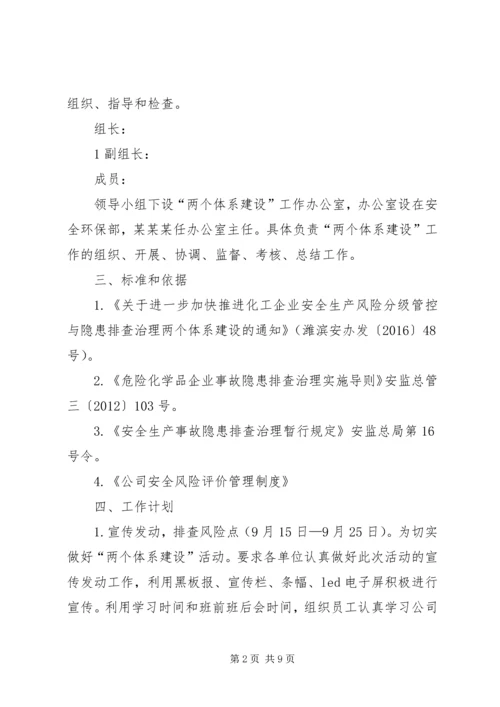 燃气公司风险分级管控及隐患排查治理体系建设工作实施方案 (2).docx