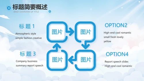 蓝色天空毕业典礼通用动态PPT
