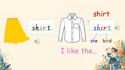 U5 My clothes 单词导学课件（图片版共18页）