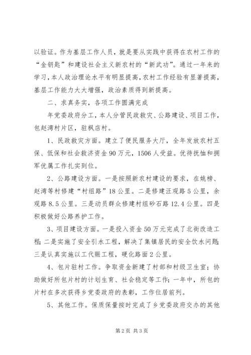 乡长助理述职报告.docx