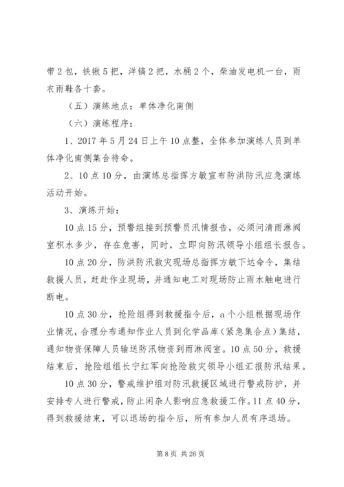 防洪防汛预案演练方案.docx