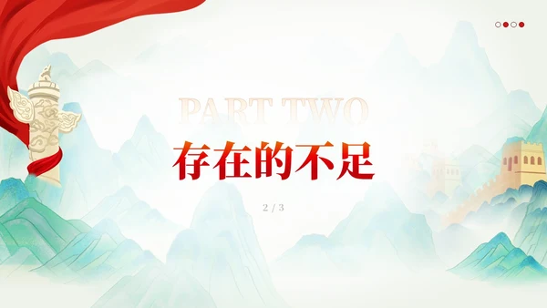 水墨基层党支部党委党建工作总结PPT