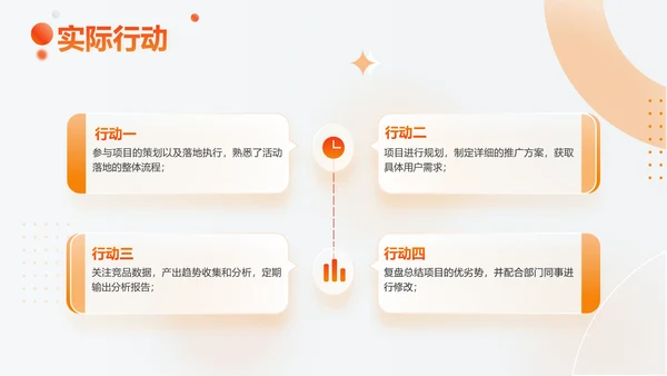 渐变色时尚简约个人工作总结汇报