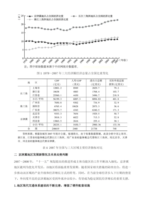 京津冀地区经济形势分析及展望.docx