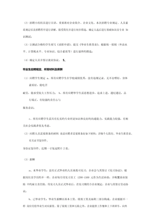 最具代表性的公司校园招聘方案.docx