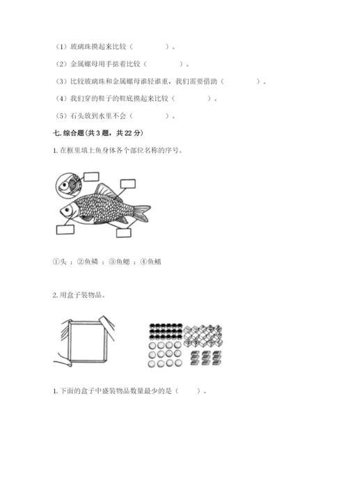 教科版小学科学一年级下册期末测试卷及参考答案（综合题）.docx