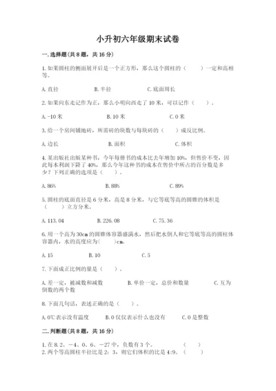 小升初六年级期末试卷精品【实用】.docx