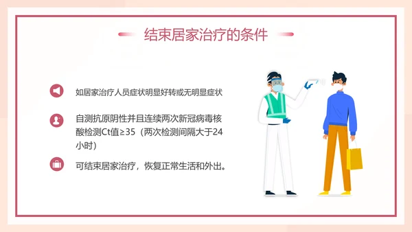 小阳人新冠病毒感染者居家康复指南PPT模板
