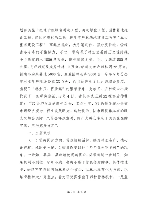 关于XX县大力发展林业生产全面激活农村经济的实践与思考 (4).docx