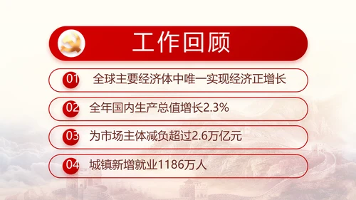 聚焦全国两会政府工作报告PPT