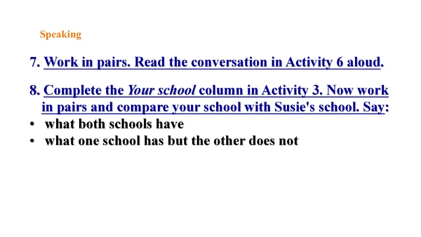 Module 2 Education Unit 1 They don't sit in rows.课
