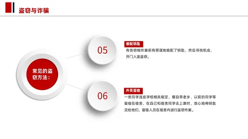 简洁大学生校园安全教育PPT