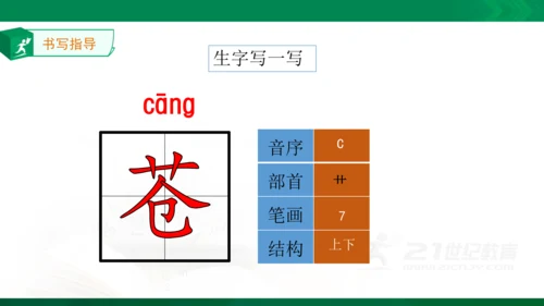 19.古诗二首 生字动画课件