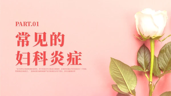 红色实拍风女性健康讲座课件妇女节
