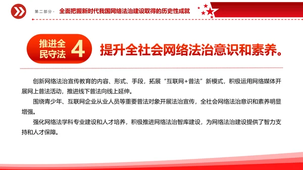 开创新时代网络法治工作PPT模板