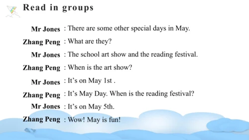 Unit 4 When is the art show Part A Let's talk课件（46