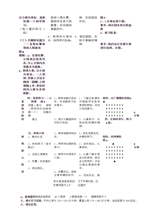 《排球——正面双手传球》教学设计