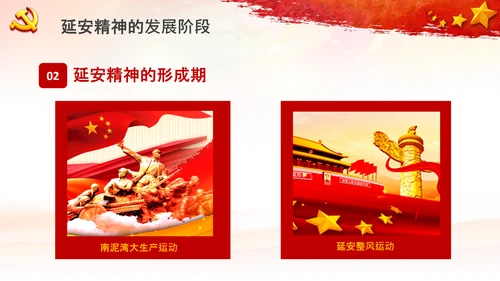 党校微党课学习延安精神党性修养PPT模板
