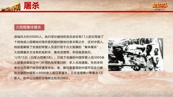 国家公祭日南京大屠杀纪念日教学PPT课件
