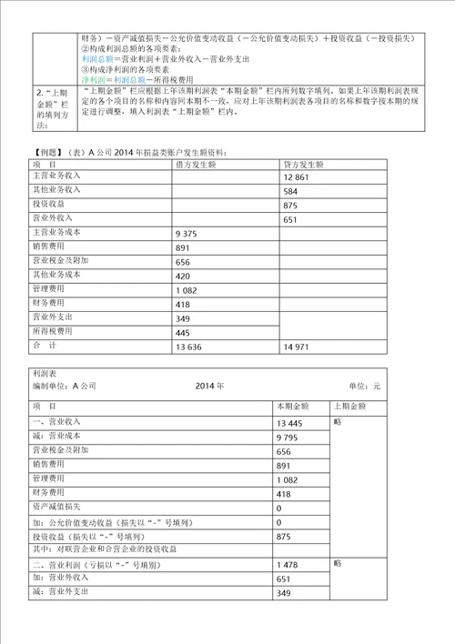 10：会计报表