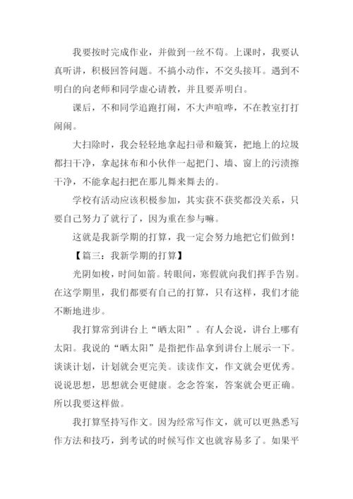 新学期新打算300字.docx