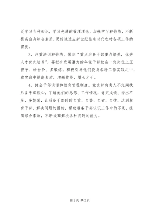 村两委后备干部培养计划及措施 (2).docx