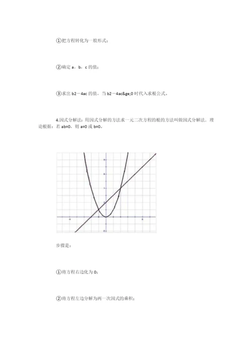 初中数学一元二次方程解答的详细讲解.docx