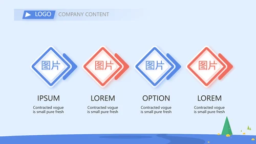 蓝色大气财务部年终工作总结PPT