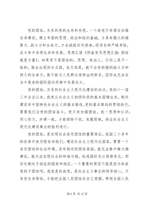 思想汇报——团结就是力量.docx