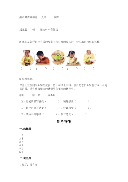 教科版小学二年级上册科学期末测试卷带答案（考试直接用）.docx