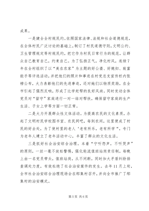 村党支部书记致富带头人材料.docx