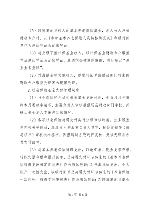 人力资源和社会保障局社会保险基金管理制度.docx