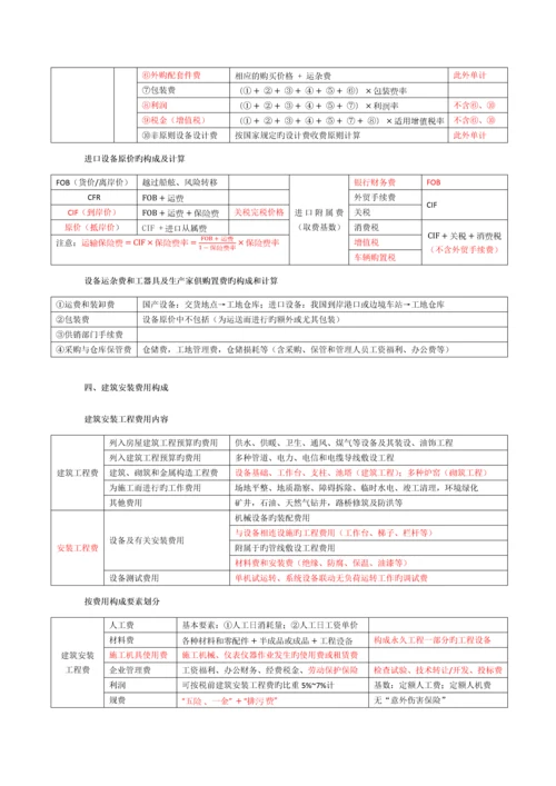 2023年造价工程师计价笔记.docx