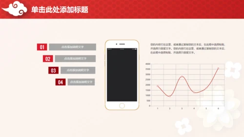 喜庆中国红企业年终总结汇报通用PPT模板