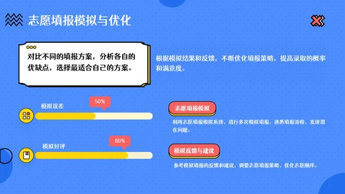 蓝色卡通风高考主题班会：梦想起航与未来规划PPT模板