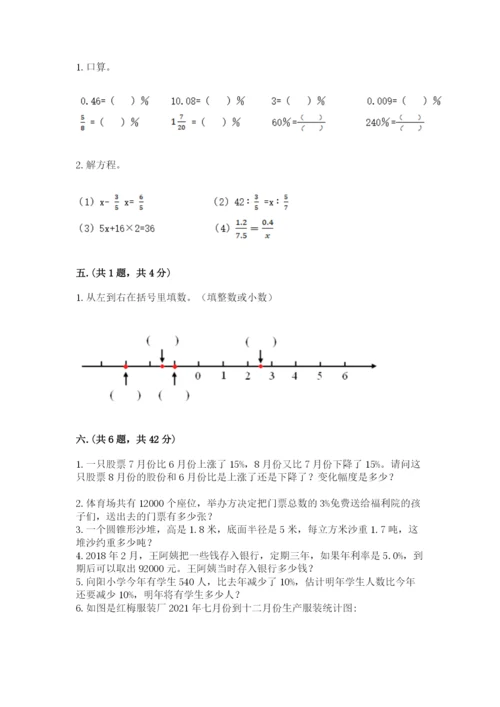 最新苏教版小升初数学模拟试卷（研优卷）.docx