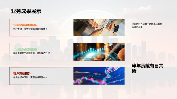 半年业务回顾与展望