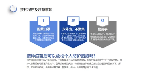 新冠疫苗接种注意事项通用PPT课件模板