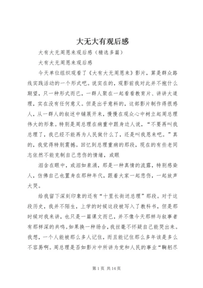 大无大有观后感.docx