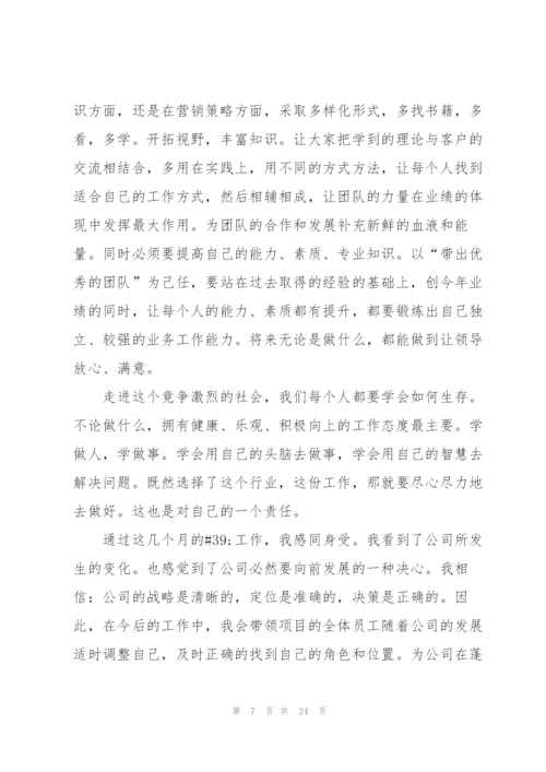 营销人员个人总结5篇.docx