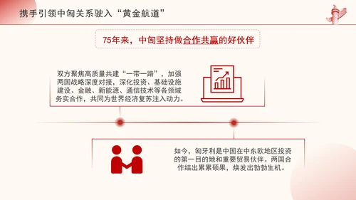 携手引领中匈关系驶入黄金航道政治学习日党课PPT