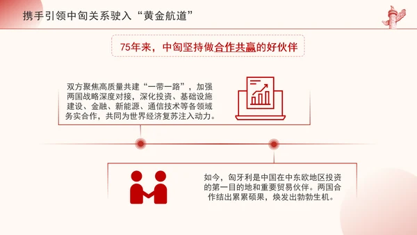 携手引领中匈关系驶入黄金航道政治学习日党课PPT