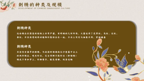 中国典雅刺绣通用PPT模板