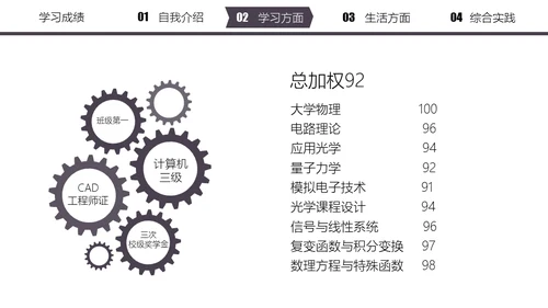 清华大学奖学金申请答辩通用PPT模板