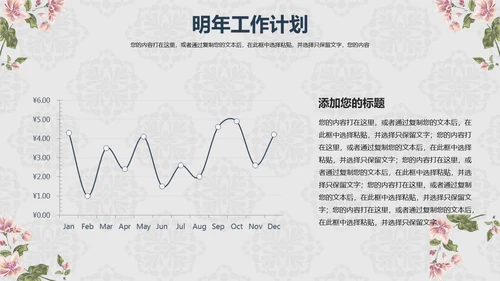 欧式花纹工作汇报通用PPT模板